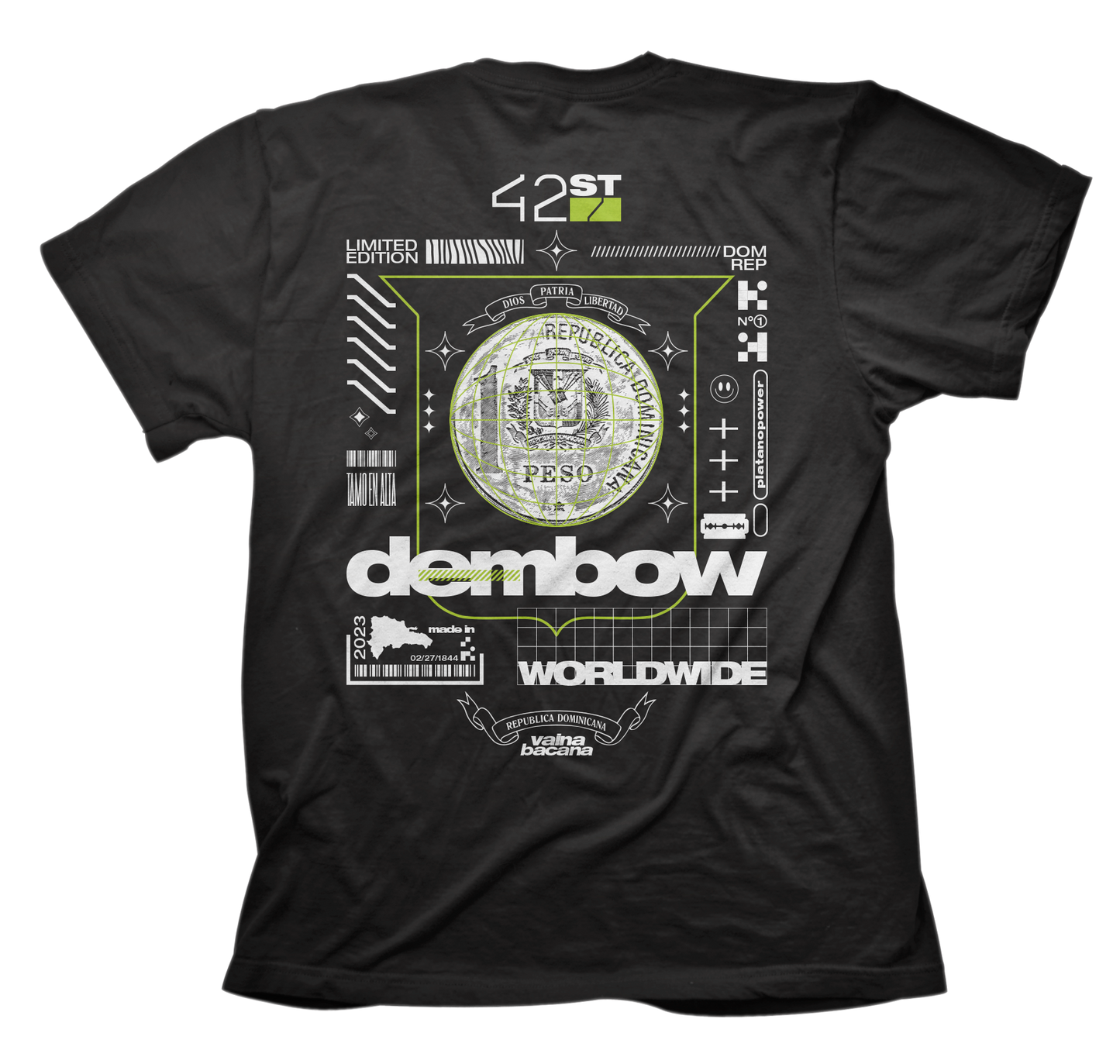 Dembow No1 Black Tshirt
